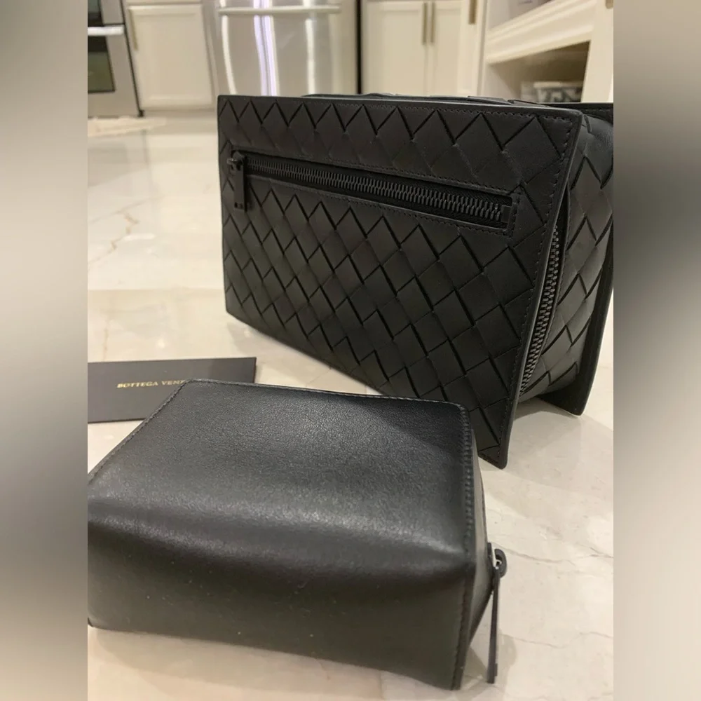 BOTTEGA VENETA ​Intrecciato Woven Leather Travel Case